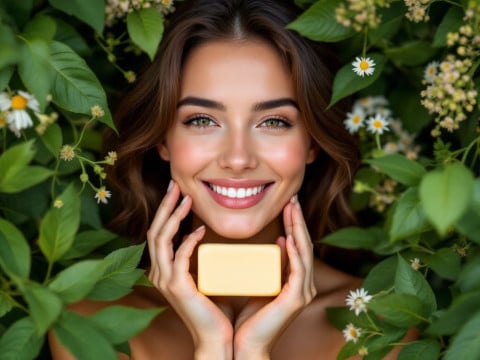 صابون وجه طبيعي للبشرة الحساسة