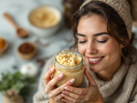 مقشر طبيعي للجسم محضر منزليًا