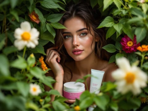 مستحضرات تجميل خضراء