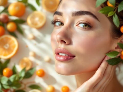 العناية بالبشرة بفيتامين C