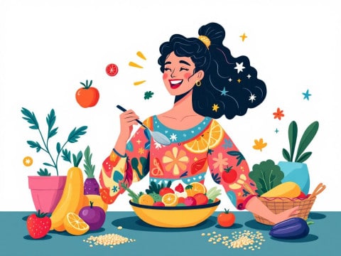 تأثير النظام الغذائي على شيخوخة البشرة