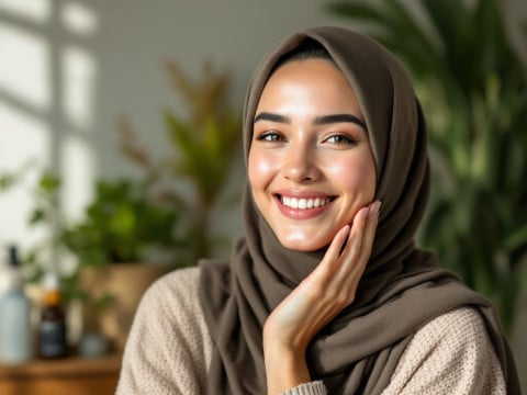 حلول سريعة للعناية بالبشرة للمحجبات