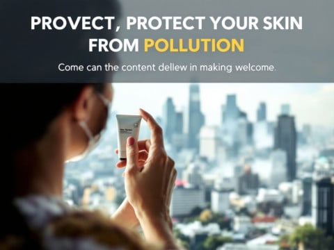 تأثير التلوث على شيخوخة البشرة