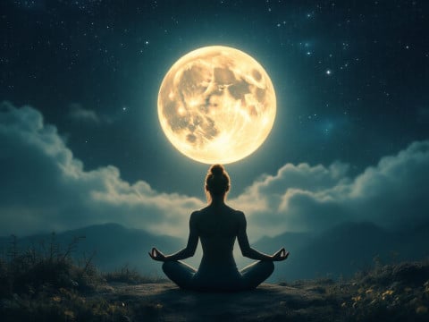 تمارين التوازن في ضوء القمر