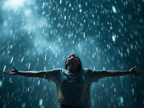 فوائد المشي تحت المطر