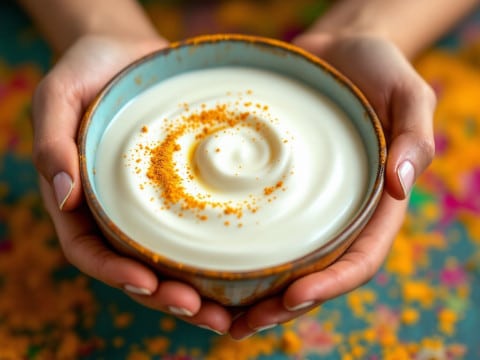 فوائد الكركم مع الزبادي