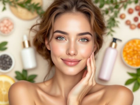 البشرة الدهنية ملساء معتدلة الرطوبة