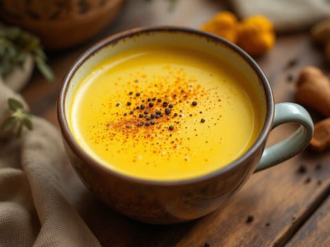 فوائد الكركم مع الحليب