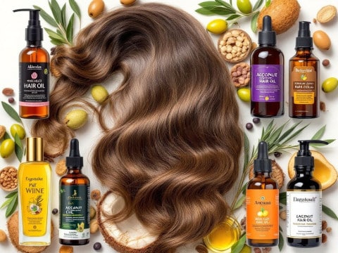 انواع زيوت الشعر