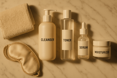 روتين العناية الليلي للبشرة المختلطة: 10 دقايق تفرق