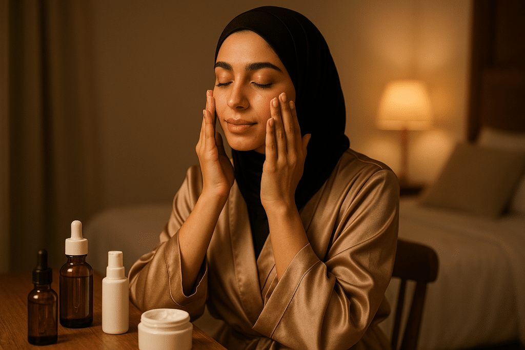 روتين العناية اليلي للبشرة المختلطة في 7 خطواط