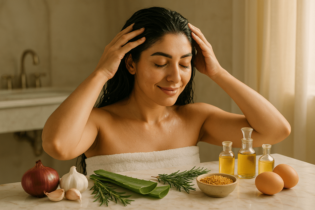 10 وصفات طبيعية مذهلة لعلاج تساقط الشعر نهائياً