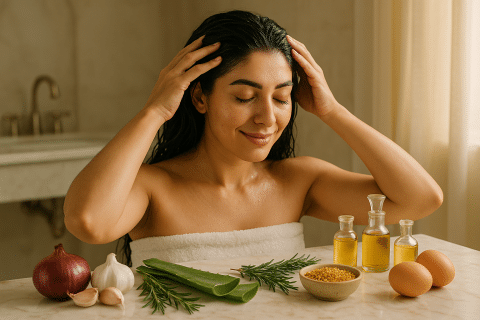 10 وصفات طبيعية مذهلة لعلاج تساقط الشعر نهائياً