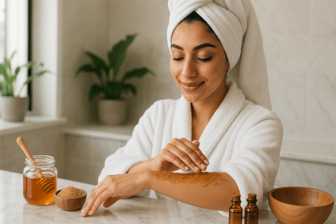 5 طرق اعملي سكراب طبيعي في البيت ينعم الجسم من أول استخدام - سر مذهل!