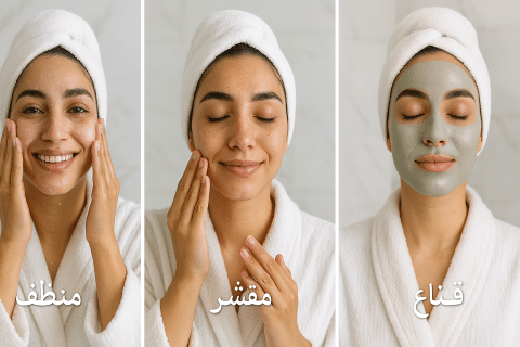 3 أسرار ما الفرق بين الغسول، المقشر، والماسك؟ وكيف تختارين الصح لبشرتك؟ - دليل شامل!